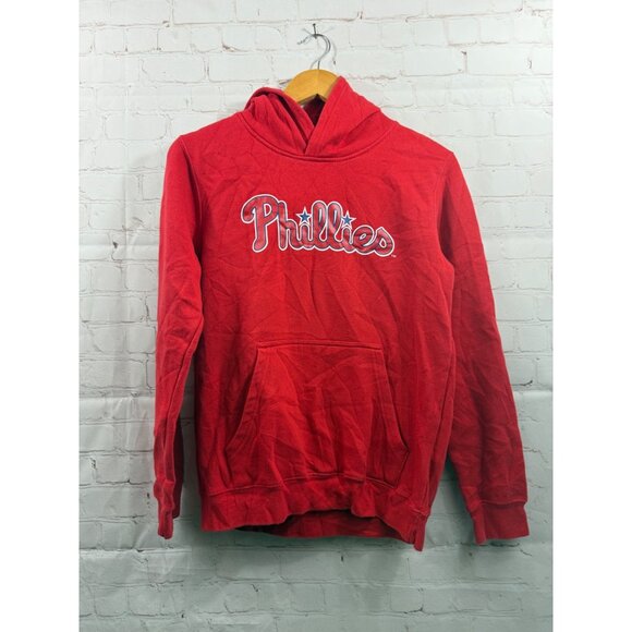 Phillies Red Hoodie Size Medium (READ) - Picture 1 of 7